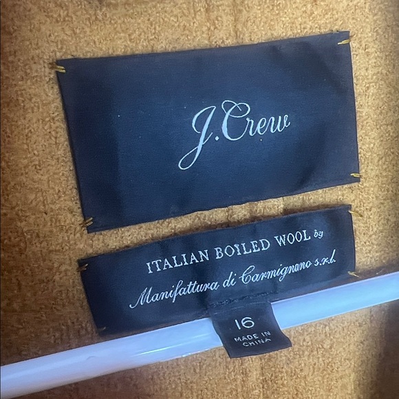 J. crew 100% wool 16 xL- xxL Daphne Topcoat PeaCoat Jacket - Picture 8 of 10